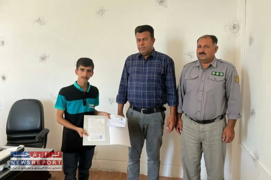 نوجوان فعال محیط زیستی شهرستان فسا تقدیر شد