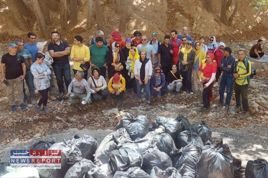 پاکسازی شب شتری قلات از زباله