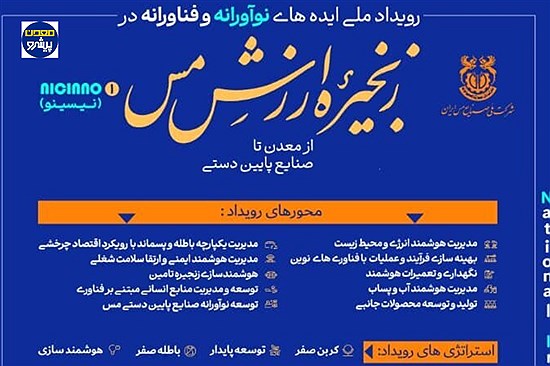 فرصتی برای نوآوران حوزه مس؛ شرکت ملی مس ایده‌های برتر را از امروز می‌پذیرد